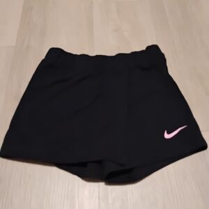 Nike Kids Black Skort with Pink Logo